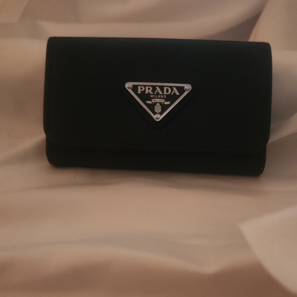 Prada Black Saffiano Leather Wallet